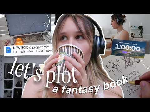 a productive writing vlog 👑📖 (plotting a fantasy cyber-punk) bts of a law student & youtuber