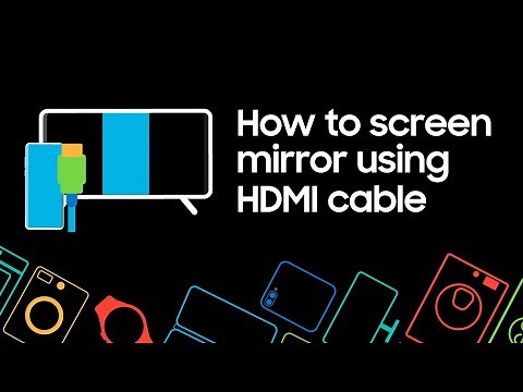 How to screen mirror from your Samsung phone using HDMI