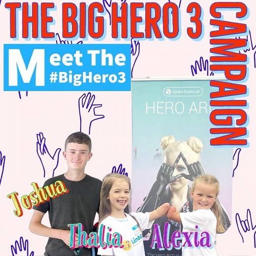Meet the Big Hero 3 🦾🦾🦾 @thaliac.model @alexias_big_hero_journey @joshuas_heroarm_journey all 3 are campaigning to raise enough money to have their own bionic Hero Arms made. Please help make this come true. https://www.facebook.com/thaliasheroarmcampaign/ #bighero3 #thaliasheroarmcampaign #showyoursupport #heroarm #fundraisingforacause #fundraising #crowdfunding #charityuk #openbionics #inclusion #yorkshirekids #luckyfinsrock #myluckyfingirl #teamzebedee #limbdiffencemodel #thaliacmodel #tha