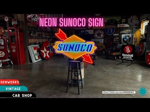 Neon Sunoco Sign Denwerks for Bring a Trailer No Reserve Automobilia Illuminated Signs