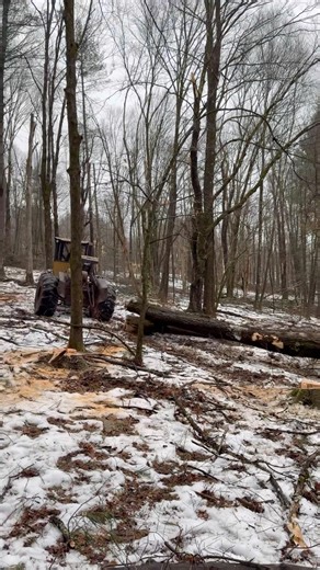 Cat 518 skidder working #cat518 #skidder