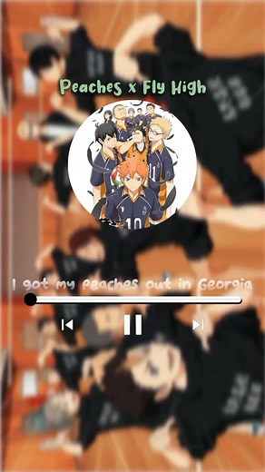 Peaches x Tobe Fly (ib @nganime_) #peachesjustinbieber #justinbieber #flyhigh #haikyuu #anime