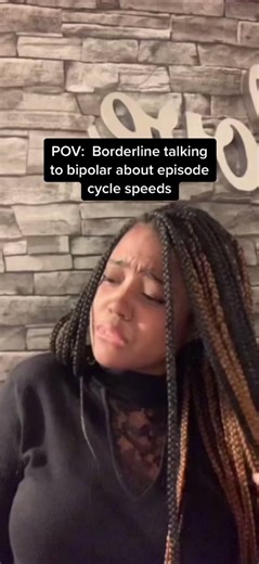 Alot of people dont understand the difference between borderline and bipolar… Here is one of the differences… the time span it takes them to switch from one “symptom or episode” to the next. For bipolar it can take 4 days or long depending on the type of bipolar for bp2 its 4 days or longer hypomania and for bp1 its a week or longer mania. Wheres a for bipolar this is caused by a chemical imbalance in the brain but as for borderline personality disorder these symptoms are triggered by outside fo