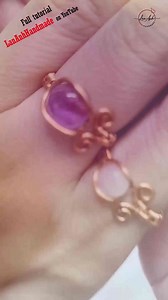 Flower buds ring - Free tutorial video link above the title #shortsvideo #handmade #jewelry #ring