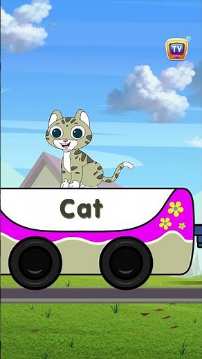 ABC Animal Train Phonics Song -Part1 #BabyTaku #Shorts #ChuChuTV #NurseryRhymes #KidsSongs #Animals