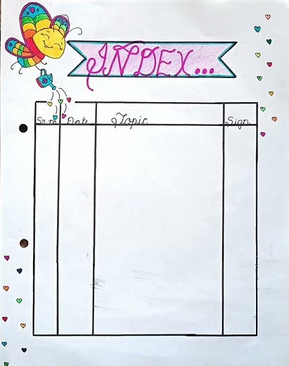 🌈 Index design for school project