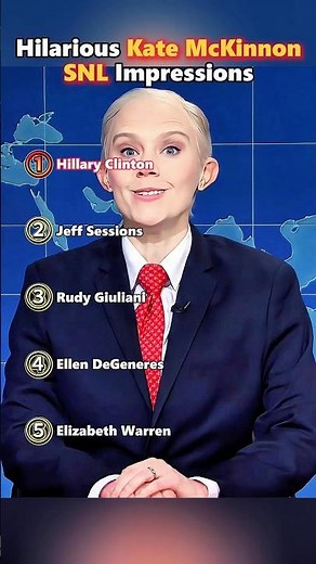 Hilarious Kate McKinnon SNL Impressions #celebrity #funny #showtv #snl #comedy #tvshow #talkshow