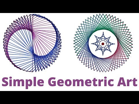 Parabolic Curve Circle | Free Worksheets | How to draw circle art