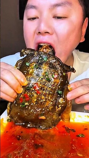Spicy Giant Soft-Shell Turtle Mukbang #Mukbang #EatingChallenge #SpicyFood #SoftShellTurtle #ASMR