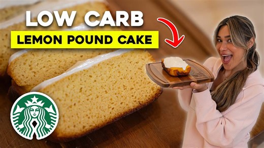 Moist lemon loaf pound cake (only 3g CARBS!)