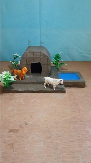 mini clay house 🏡 || #clayhouse #mudhouse #craft