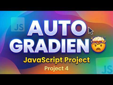 Create Stunning Gradient Backgrounds using JavaScript 😍 |Simple Project #codinggeometry #mr #J.S