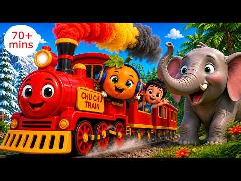 Choo Choo Train Song 🚂 + More Kids Songs | 70 Minutes of Nursery Rhymes | Pumpkin Kids