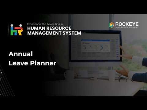 Plan & Manage Annual Employee Leave with ROCKEYE HRMS | Leave Planner Guide
