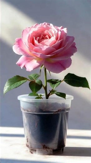 Cabbage Rose Growing Timelapse 🌹 | Seed to Full Bloom in Transparent Pot | Cinematic AI