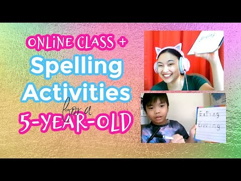 Spelling Activities for Kids| Online Class with 5-year-old Teo| Online Class Games for Kindergarten