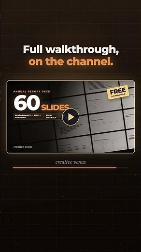 60 Slides, One Grid, Zero Plugins. Free PowerPoint Template