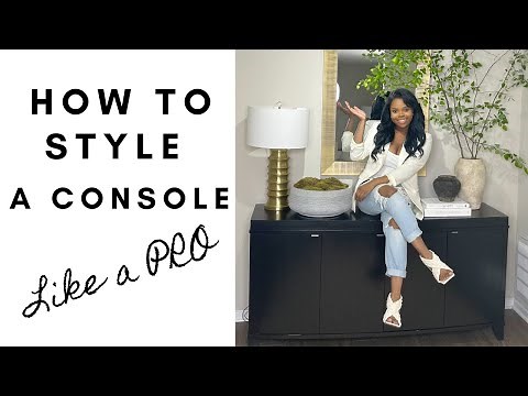 How To Style A Console Table| Three Ways| Homegoods, Restoration Hardware, Crate & Barrel Decor
