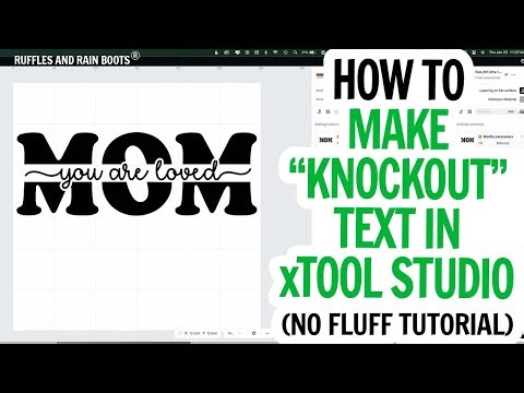 How to Make Knockout Text in xTool Studio
