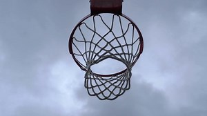 Download Perspective Angle of Basketball Going Through Net 4k for free