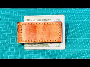 How to make a leather magnetic money clip