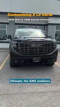 A La Carte vs. Packages: Customizing the 2026 Sierra 1500 Denali Ultimate