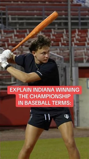 Explain Indiana winning in baseball terms 🏆