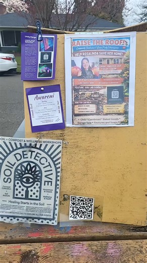 Ok we are doing a fundraiser and house raising party extravaganza in Olympia Saturday the 28th from 11 am to 6 for Rosalinda Noriega including sound baths at 1 pm and 5 pm and a whole list of stuff we are working on so she can keep her house. Working on a flyer but here is the information: Raise the Roof house keeping party Saturday, March 28, 2026 11:00 am - 6 pm 11:00 am – 4:00 pm Pop-up vendors: soaps, tinctures, baked goods, art garage sale, * refreshments * pre-order tamales, BBQ and more! 