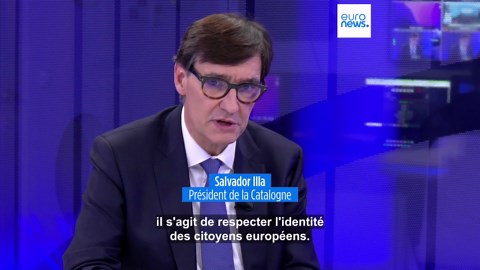 Le catalan, une "mesure linguistique juste" pour le président catalan Salvador Illa