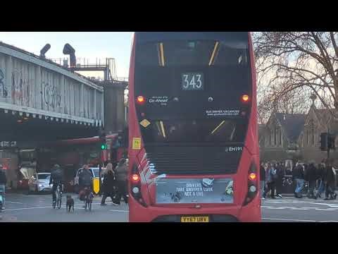 Here is the 343 bus in London Bridge Saturday 20 December 2025