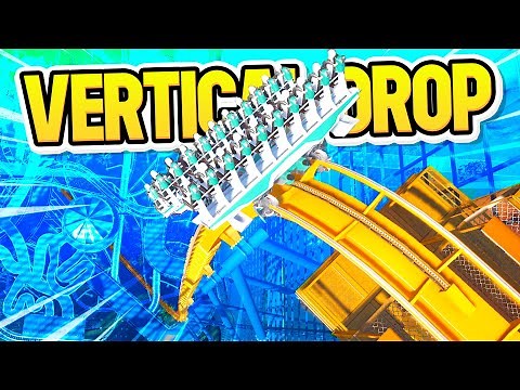 MEGA Vertical Drop inside of... THE CUBE!! (Planet Coaster)