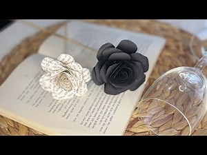Papierrosen selber machen -DIY Rosen aus Buchseiten einfach selbst basteln- Rose basteln mit Papier