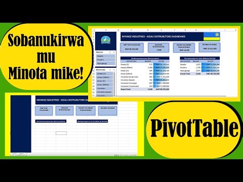 03: DASHBOARD | Kwiga Gukoresha PivotTable: Gusesengura Amakuru y'Ubucuruzi mu buryo bwihuse