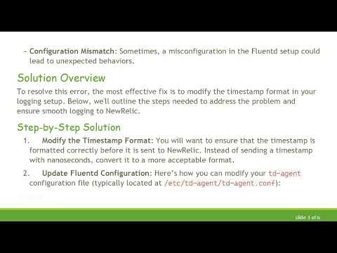 Resolving Fluentd NewRelic Output Error: "time must be a Fluent::EventTime (or Integer): Float"