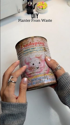 DIY Pinteresty planter from Waste Tin Can #diy #shorts