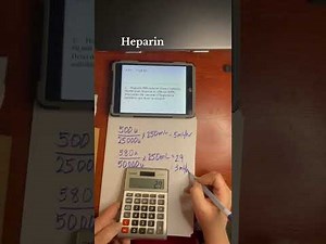 Heparin drip calculatuons