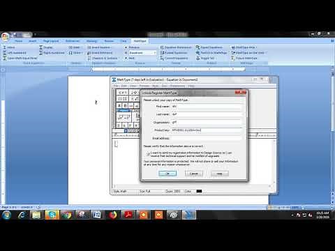 Math Type product key validation