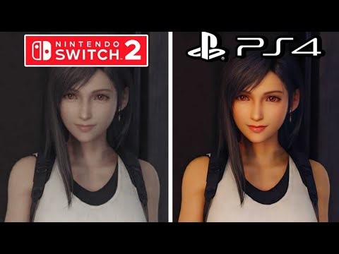 Final Fantasy 7 Remake Intergrade PS4 vs Nintendo Switch 2 Graphics Comparison