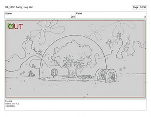 SpongeBob SquarePants - Storyboard Sample by Joann Chang