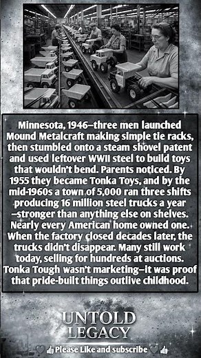 Tonka Trucks Were Built From War Steel And Still Roll After 60 Years 🚚