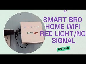 DEFECTIVE SMART BRO HOME WIFI: NO SIGNAL/ RED LIGHT IS BLINKING. REPLACEMENT OF UNIT IS THE REMEDY