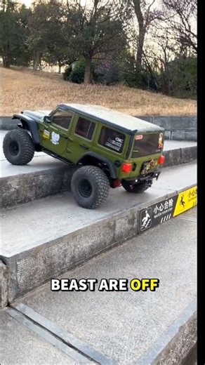 Amazing Jeep Wrangler RC Crawler Conquers Stairs!