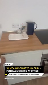 In response, Agius showcased the building he claimed to be working from and living in, showing his office, the working WiFi, a working bathroom, kitchenette and a green corner. Peter Agius 🟡 Read: https://maltadaily.mt/peter-agius-welcome-to-my-crib-video-on-office-home-controversy/ #MaltaDaily | Malta Daily