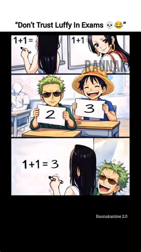 Luffy in exam hall ...🔥🤣 #onepiece