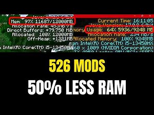 526 Mods, 50% Less RAM — Fixing a Broken Minecraft Modpack