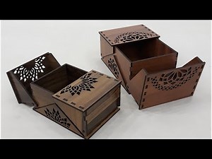 How to Cut and Assemble Unique Sliding-Lid Wooden Boxes | DIY Tutorial
