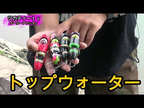 バス釣り トップウォーター ダーターアクション デカバス系ルアーダーター topwater bassfishing in japan