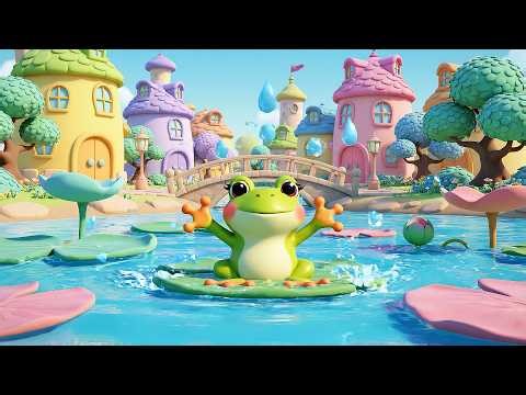 Happy Frog Hops Ribbit Ribbit Ribbit | Catchy Animal Song & Movement Rhyme