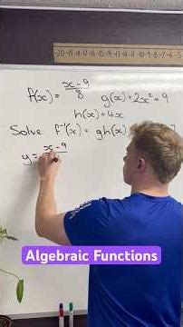 Algebraic Functions #maths #gcse #algebra #functions