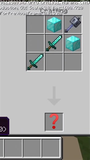 How to craft Thor hammer in Minecraft#minecraft #minecraftshorts #shorts